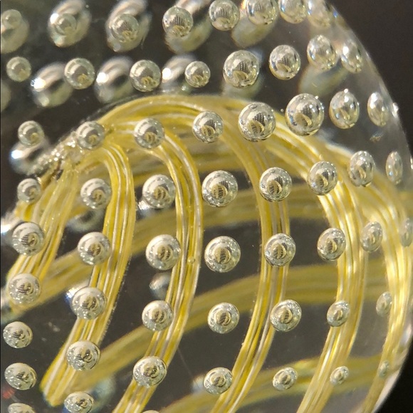 VINTAGE MURANO BULLICANTE EGG SHAPED PAPERWEIGHT - Picture 4 of 16